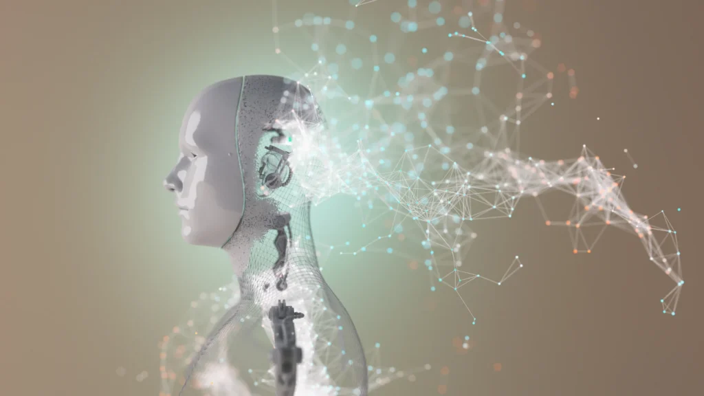 Représentation d’une IA connectée, illustrant la puissance de l’utilisation ChatGPT