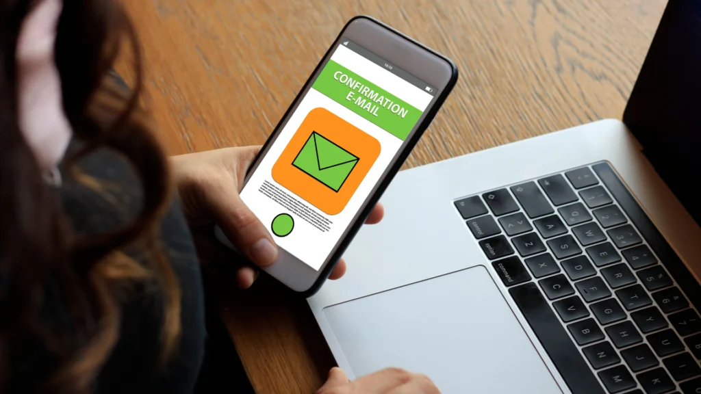 Visualisation d’un mail accusé de réception sur smartphone
