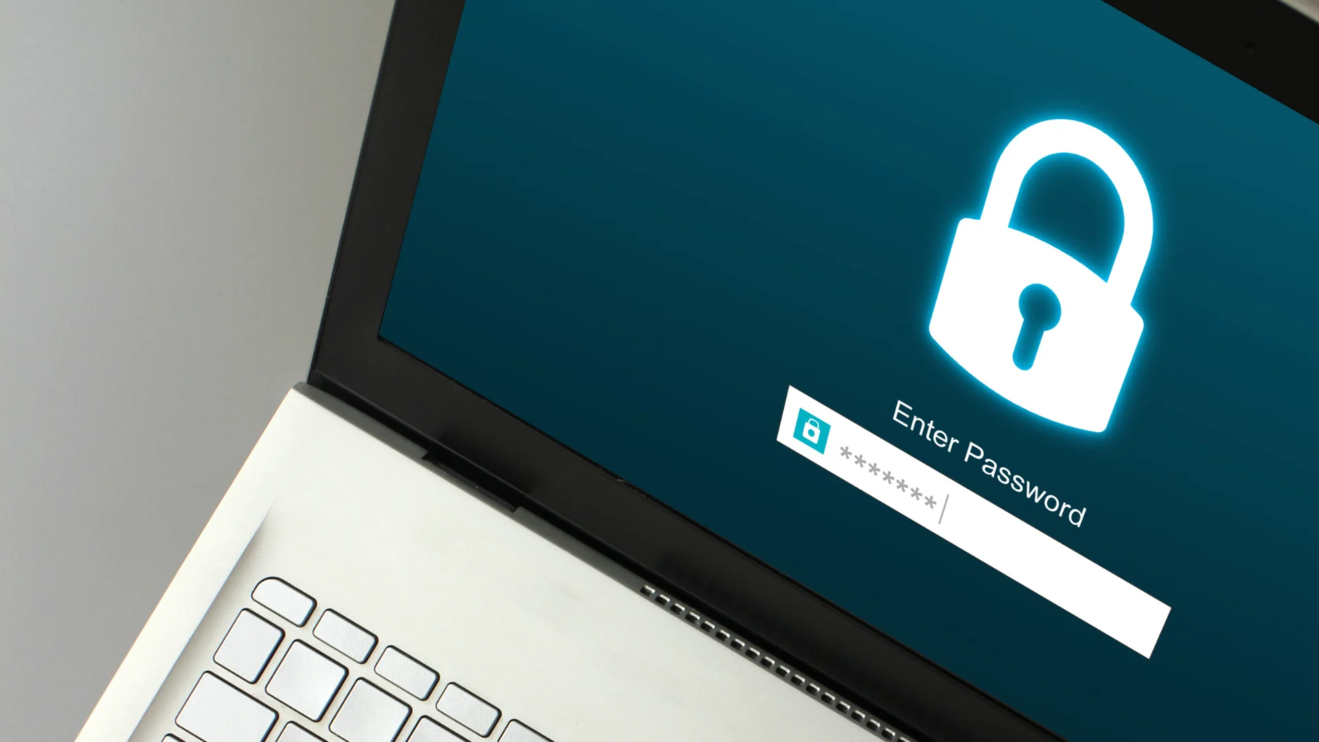 Écran d'ordinateur affichant une demande de mot de passe application Gmail sécurisé